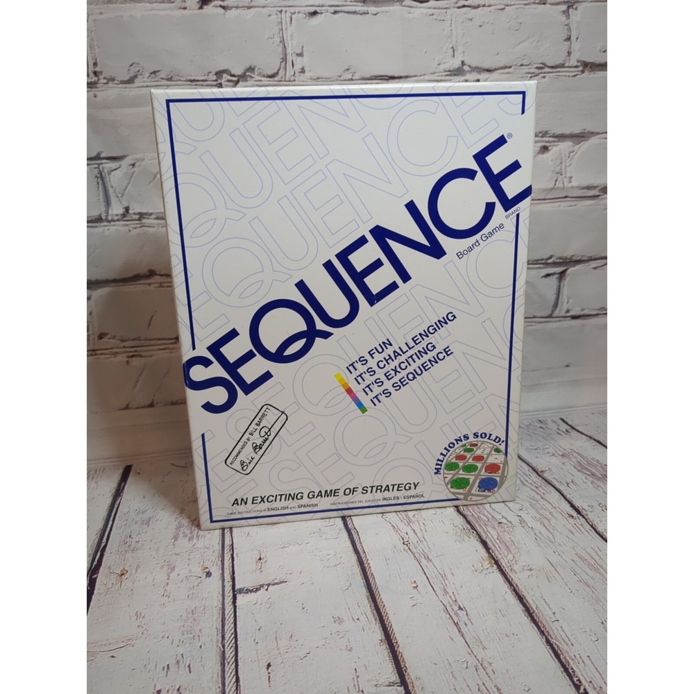 VTG‎ Sequence Board Game: An Exciting Game of Strategy 1995 Set FACTORY SEALED